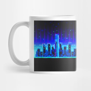 Pixel art cyberpunk cities 2 Mug